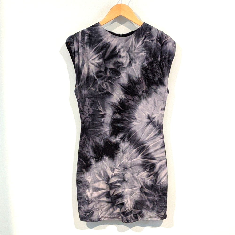 Form fitting tie-dye mini dress